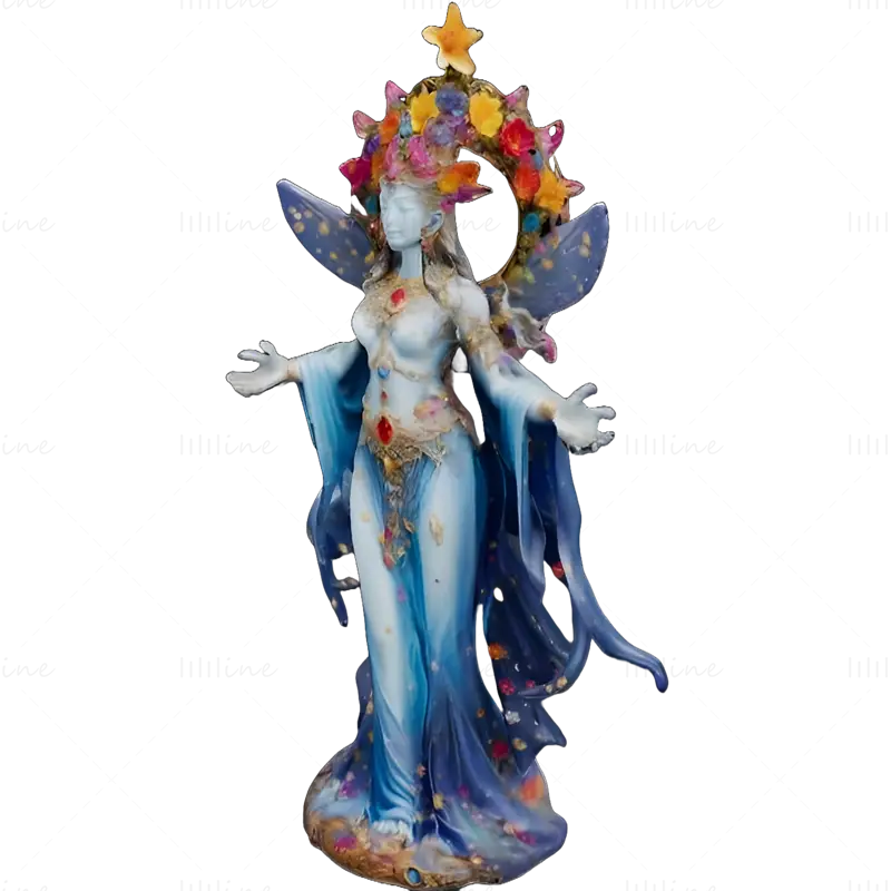 Fantasy Queens 3D Print Model Collectie - Mystieke Beeldjes Serie