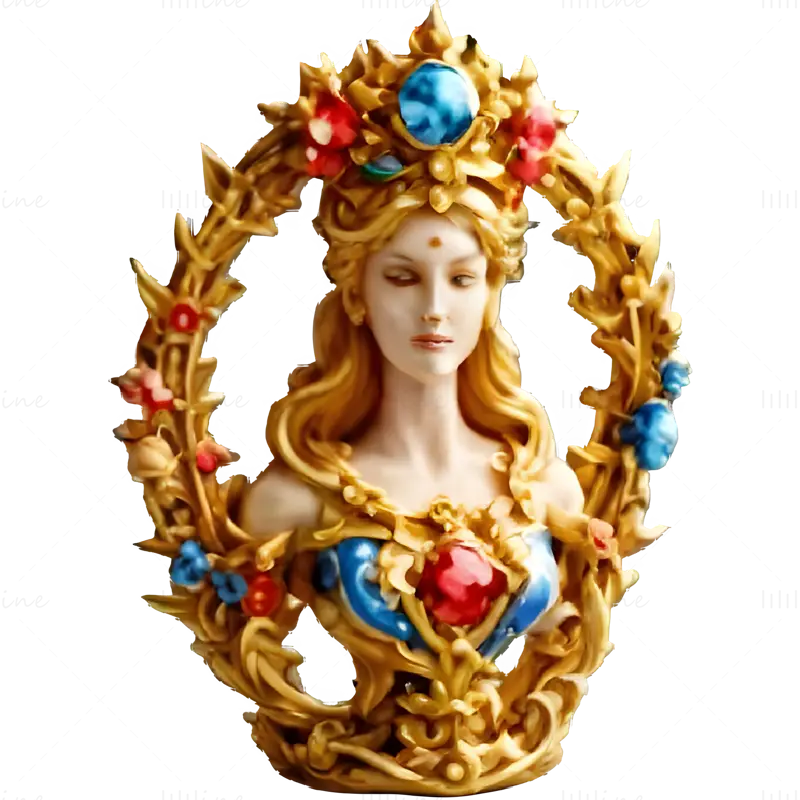 Collezione di modelli di stampa 3D Fantasy Queens - Serie di statuette mistiche