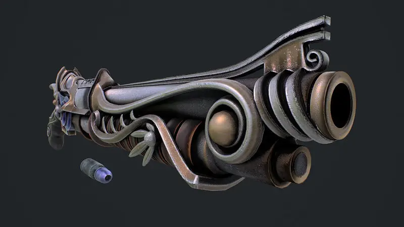Fantasy puska 3D modell