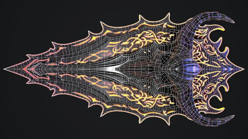 Fantasy Shield 3D Model for Unity & Unreal Engine: High-Quality Game Assets with PBR Materials