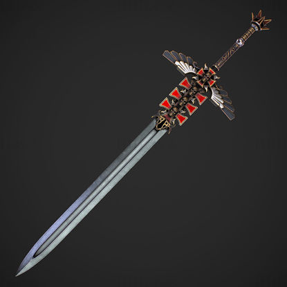 Fantasy Sword 1 Model 3D