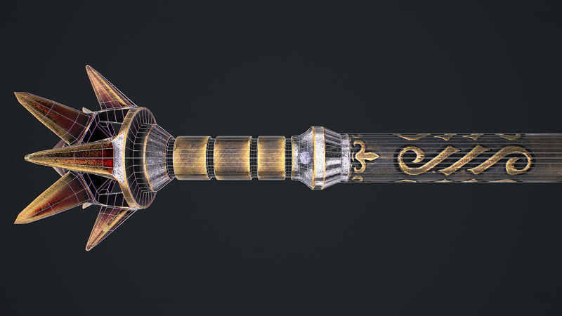 Fantasy Sword 1 Model 3D
