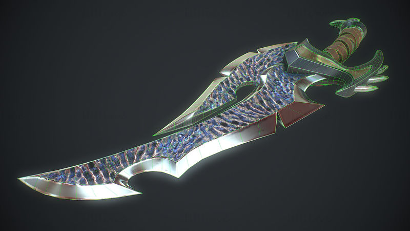 Fantasy Sword 12 3D Model