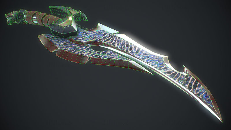 Fantasy Sword 12 3D Model