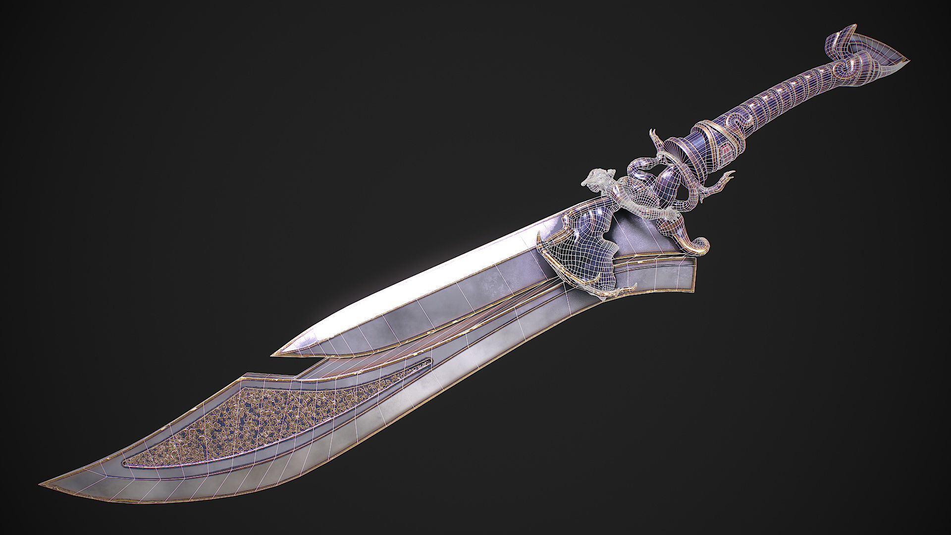 Fantasy Sword 13 3D Model