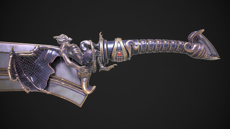 Fantasy Sword 13 3D Model