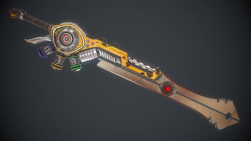 Fantasy Sword 14 3D Model