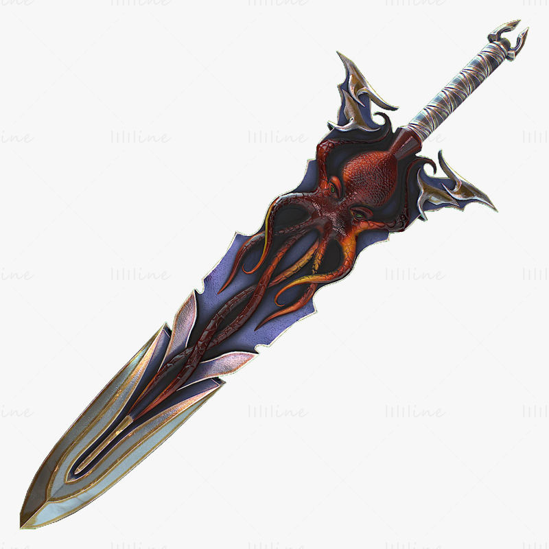 Fantasy Sword 15 3D Model