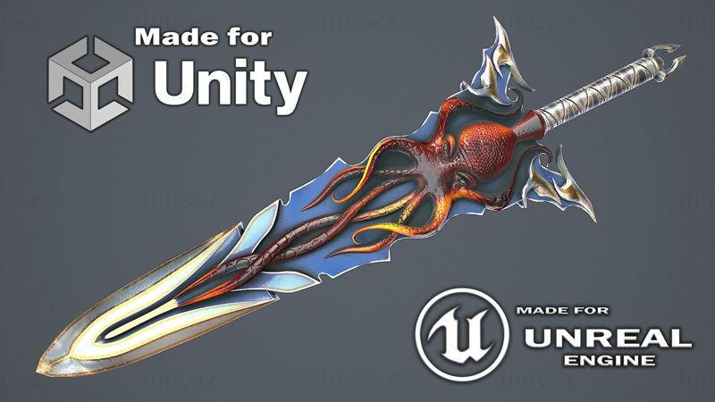 Fantasy Sword 15 Model 3D