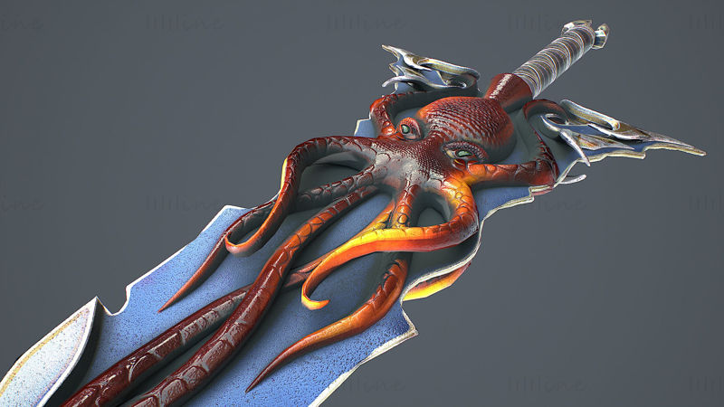 Fantasy Sword 15 Model 3D