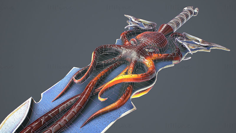 Fantasy Sword 15 Model 3D