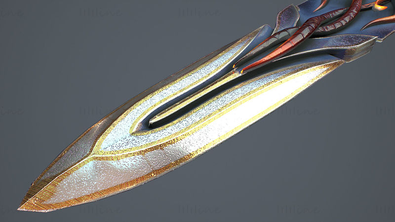 Fantasy Sword 15 3D modell