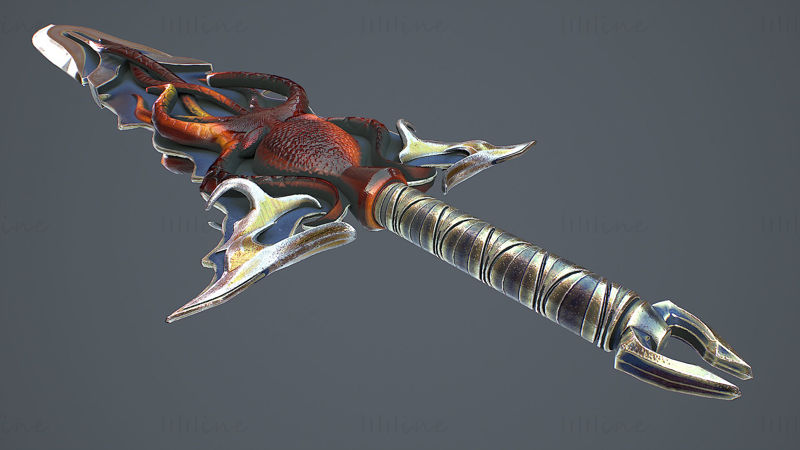 3D model Fantasy Sword 15