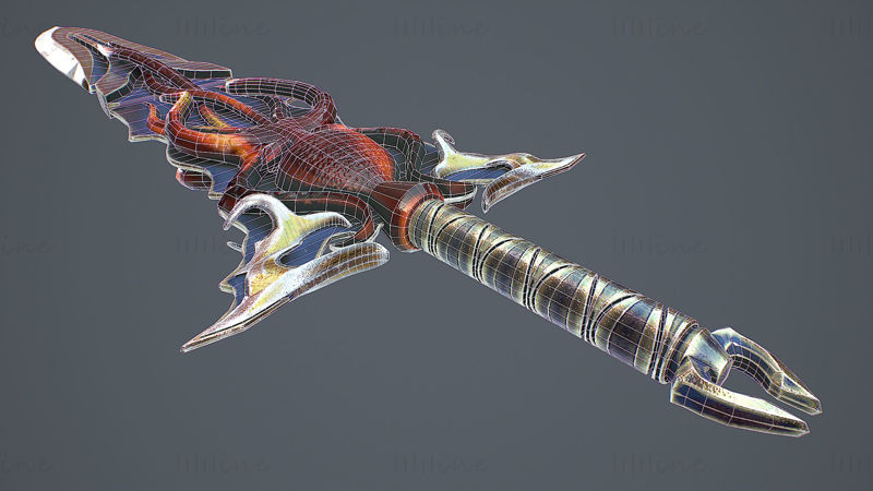 Fantasy Sword 15 3D Model