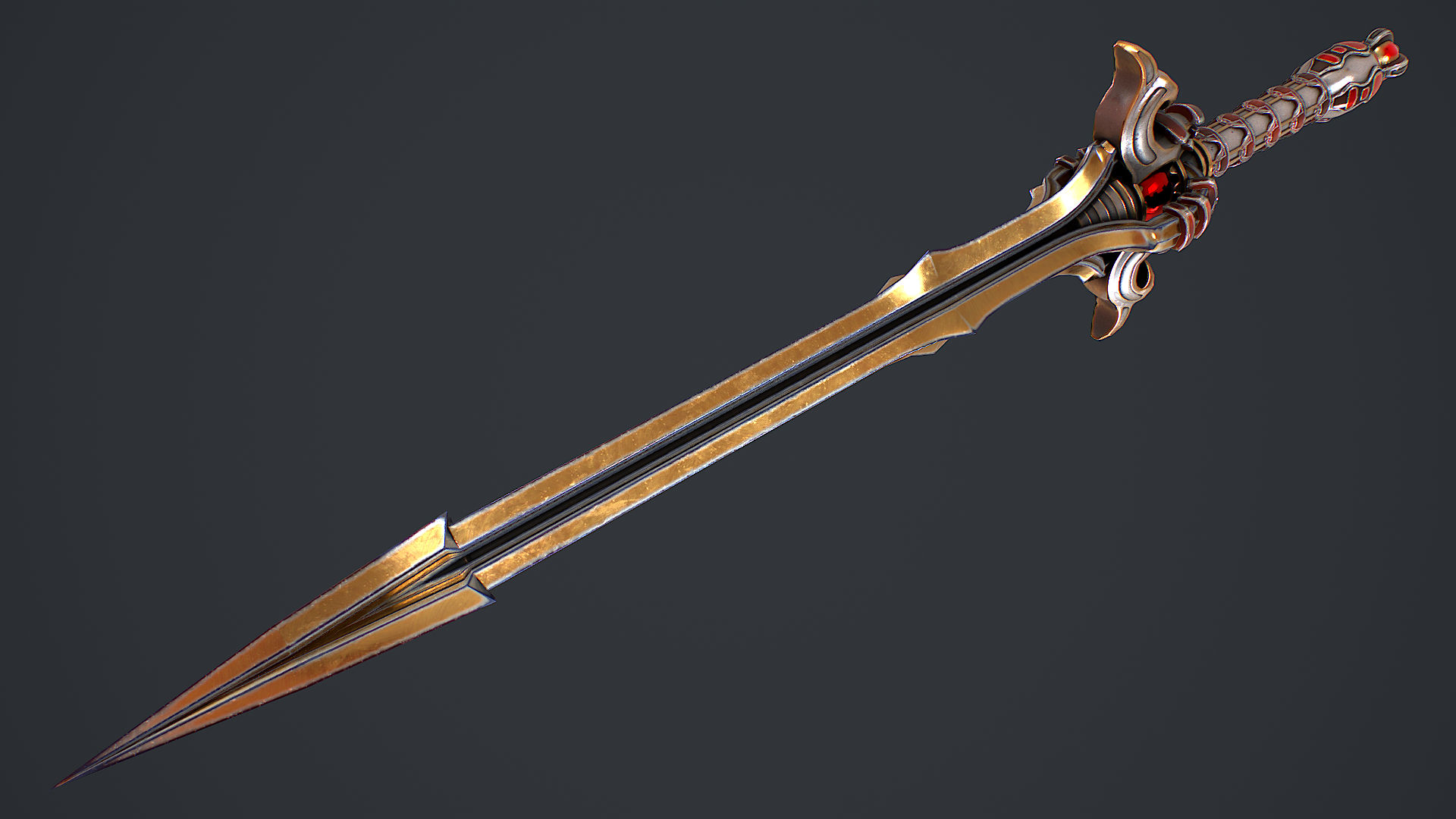 Fantasy Sword 16 3D Model