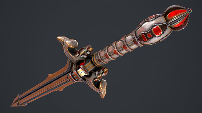 Fantasy Sword 16 Model 3D
