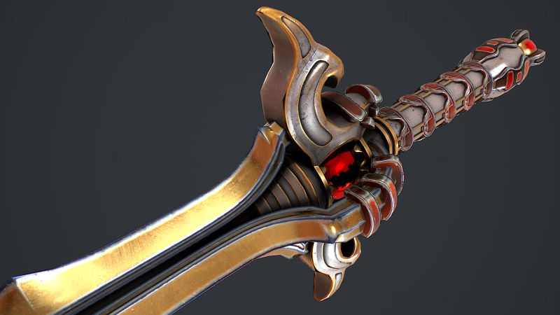 Fantasy Sword 16 Model 3D