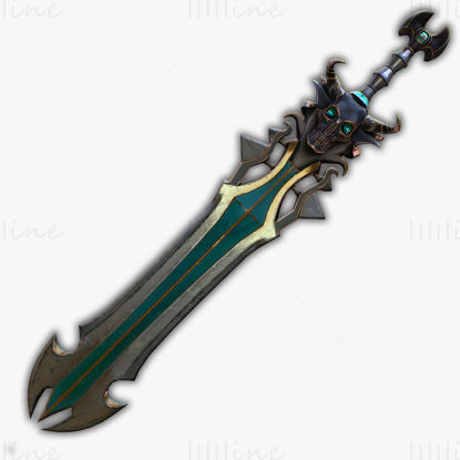 Fantasy Sword 18 3D Model
