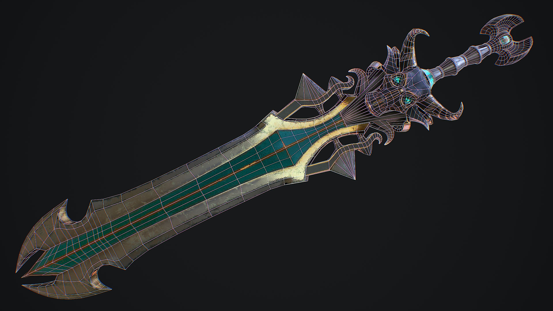 Fantasy Sword 18 3d Model 5731