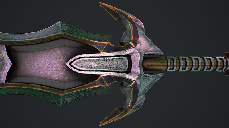Fantasy Sword 2 1 Model 3D