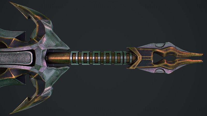 Фэнтезийный меч 2 1 3D модель