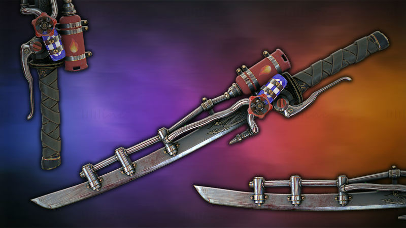 Fantasy Sword 20 Model 3D