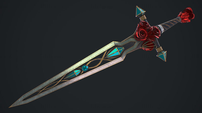 Fantasy Sword 21 Model 3D