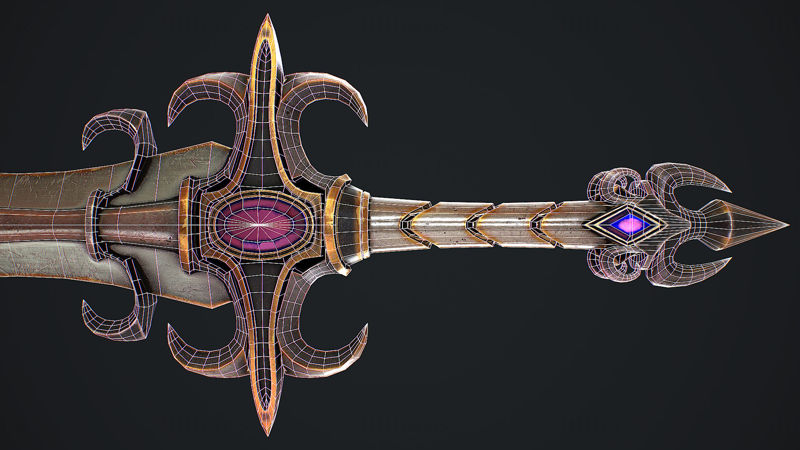 Fantasy Sword 22 Model 3D