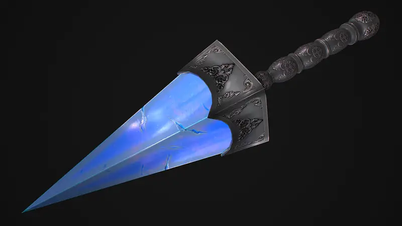 3д модель Фэнтезийного меча 28 в ножнах