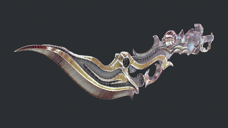 Model 3D Fantasy Sword 3