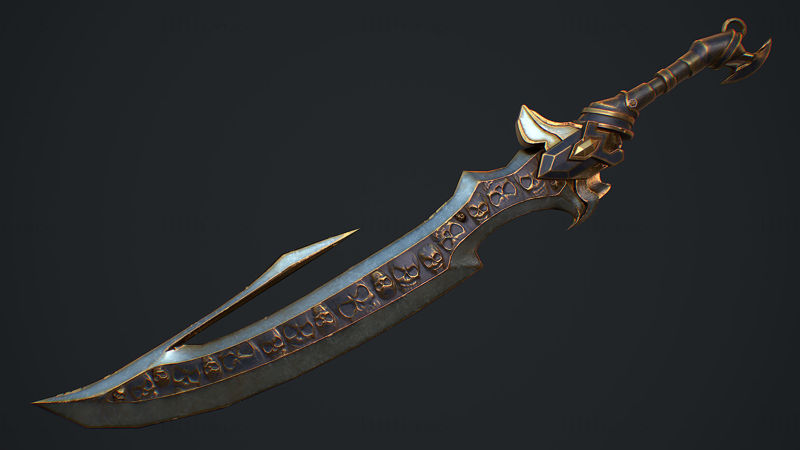 Model 3D Fantasy Sword 4