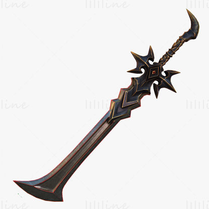 Fantasy Sword 5 3D Model