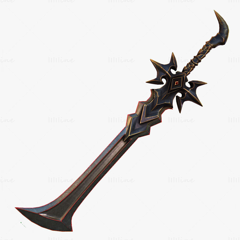 Fantasy Sword 5 Model 3D