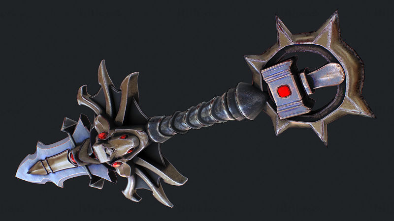 Model 3D Fantasy Sword 6
