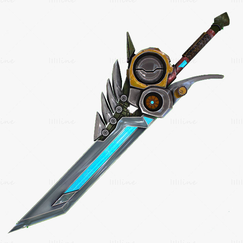 Model 3D Fantasy Sword 8