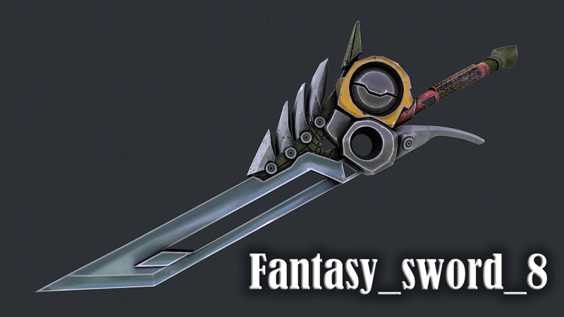 Model 3D Fantasy Sword 8
