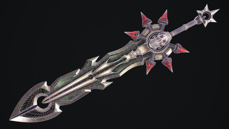 Fantasy Sword 9 Model 3D