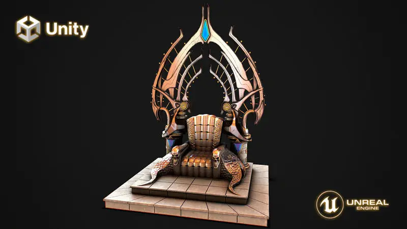 Model 3d Fantasy Throne