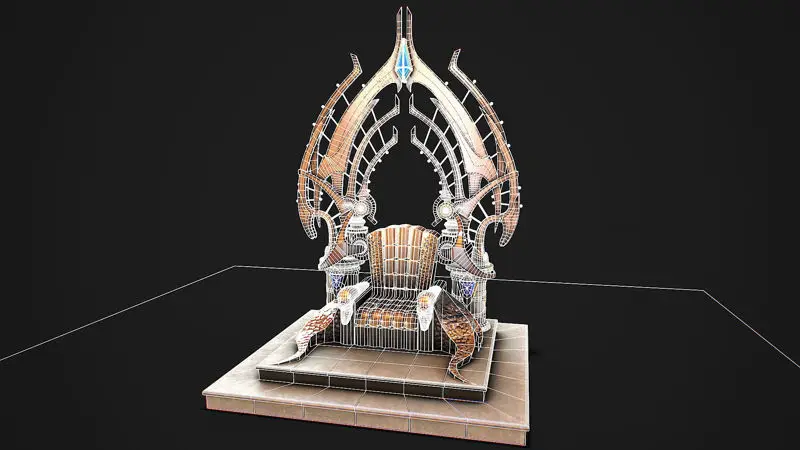 Model 3d Fantasy Throne