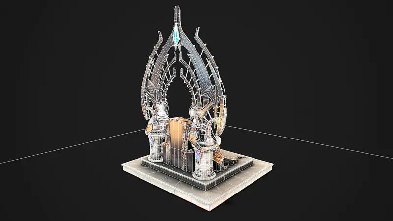 Model 3d Fantasy Throne