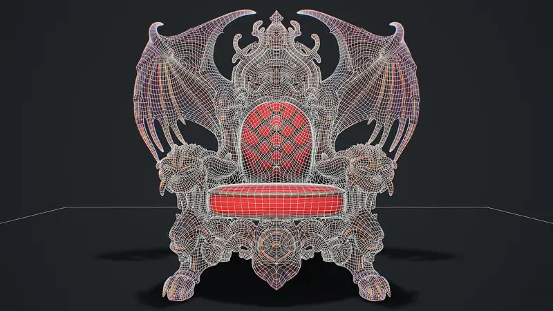 3D model připravený ke hře Fantasy Throne