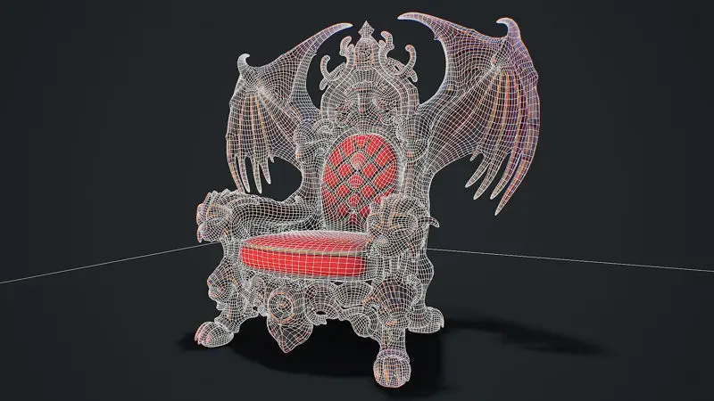 3D model připravený ke hře Fantasy Throne