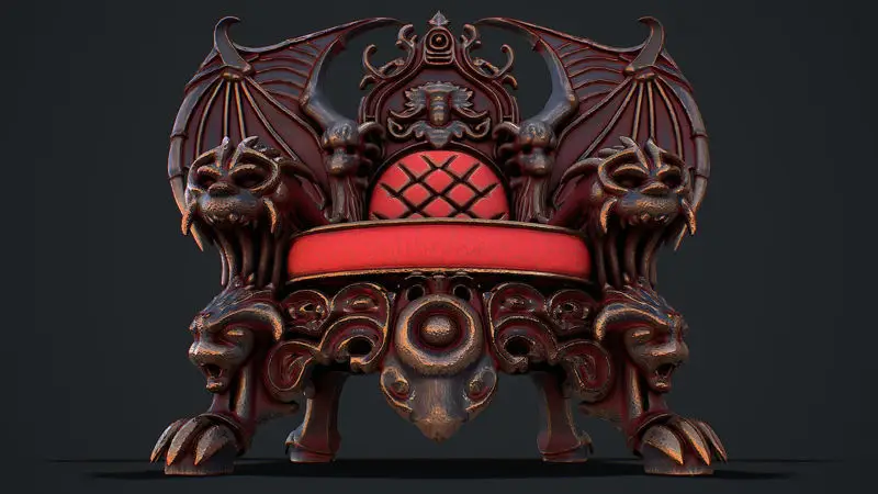 3D model připravený ke hře Fantasy Throne
