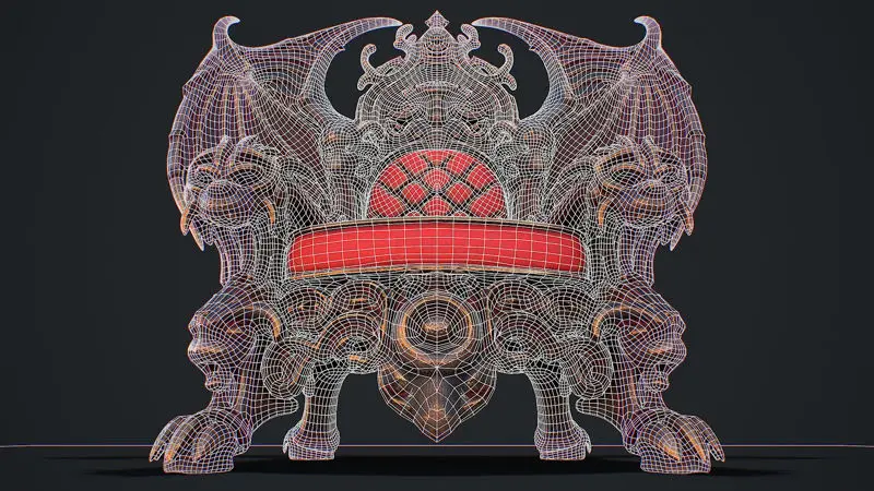 3D model připravený ke hře Fantasy Throne