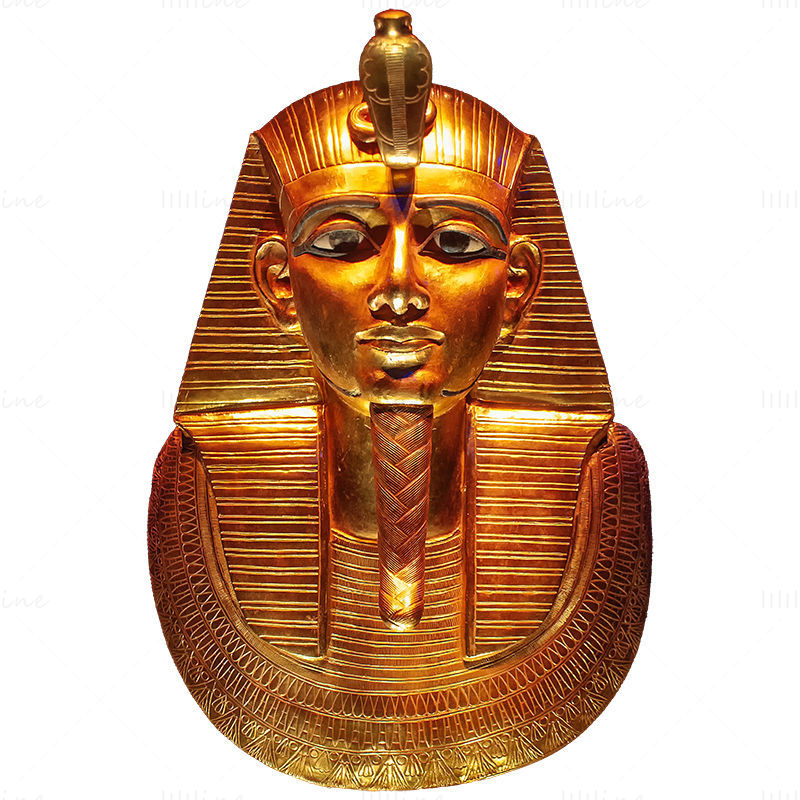 Faraon statuie de aur png