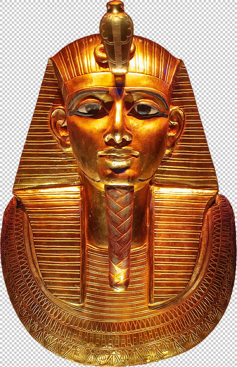 Faraon statuie de aur png