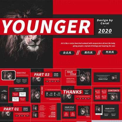Fashion Red PowerPoint Template