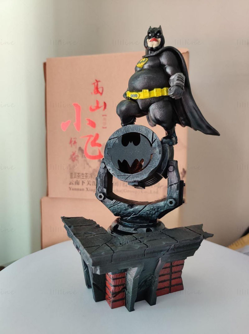 Fat Batman 3D Printing Model STL(FDM, SLS)