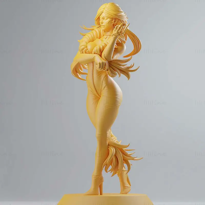Felicia Black Cat Figures 3D Printing Model STL