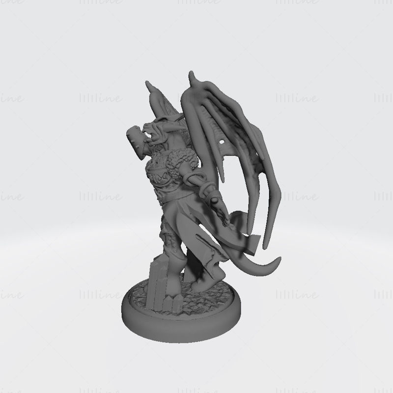 Modelo de impresión 3D de Fem Ice Dragonborn Shaman